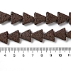 Triangle Dyed Natural Lava Rock Beads Strands G-O126-04A-14-4