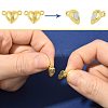 10 Bags Alloy Magnetic Clasps with Loops FIND-FS0004-88G-2