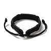 Alloy Rectangle with Cross Link Bracelet BJEW-C037-01A-4
