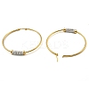 PVD Vacuum Plating 202 Stainless Steel Hoop Earrings EJEW-H003-44G-05-2