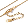 2Pcs 2 Style Ion Plating(IP) 304 Stainless Steel Column Pendant Necklaces Set NJEW-G090-03G-4