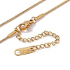 2Pcs 2 Style Ion Plating(IP) 304 Stainless Steel Column Pendant Necklaces Set NJEW-G090-03G-4