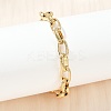304 Stainless Steel Cable Chain Bracelets for Women BJEW-Z143-10G-3