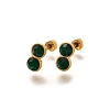 Ion Plating(IP) 304 Stainless Steel Stud Earrings EJEW-A118-15G-01-4