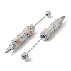 Polymer Clay Rhinestone and Dragonfly Resin Beadable Pen AJEW-B108-02A-2