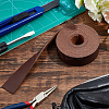 Flat Single Face Imitation Leather Cords LC-WH0002-01B-5
