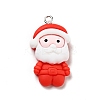 Christmas Opaque Resin Pendants LS-RESI-G043-A03-2
