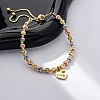 Brass Slider Bracelets BJEW-C090-02G-E-2