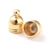 Brass Cord End Cap for Jewelry Making KK-O139-14C-G-2