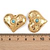 304 Stainless Steel Heart Pendants STAS-P410-08G-3
