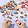 50Pcs Plating Opaque Acrylic Beads MACR-CJ0001-89-4