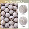 100Pcs Silicone Beads Round Rubber Bead 15MM Loose Spacer Beads for DIY Supplies Jewelry Keychain Making JX467A-1