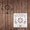 Plastic Reusable Drawing Painting Stencils Templates DIY-WH0172-438-2