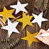 60Pcs 2 Colors Paper Glitter Star Wall Decoration AJEW-SP0001-18-3