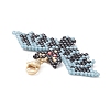 Handmade Loom Pattern Seed Beads Pendants Decoration HJEW-MZ00014-3
