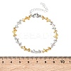 Women's 304 Stainless Steel Dolphin Link Chains Bracelets BJEW-G790-02GP-5