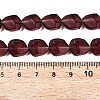 Frosted Glass Beads Strands GLAA-T023-30E-4