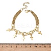304 Stainless Steel Charm Bracelets BJEW-JB13696-4