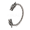 Viking 304 Stainless Steel Open Cuff Bangles for Men BJEW-U001-07D-G-1