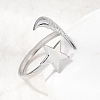 304 Stainless Steel Cuff Open Rings RJEW-H265-03P-2