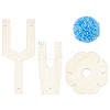 Wood Pom Pom Maker Kit WOOD-WH0050-008-1