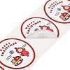 120 Round Paper Christmas Cartoon Sticker Rolls DIY-M070-09F-3