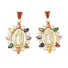 Religion Brass Pave Cubic Zirconia Pendants CU-CBA83A6-01B-G01-1