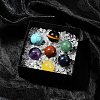 Natural & Synthetic Gemstone Healing Round Ornaments AJEW-FS0001-13B-7