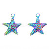 Ion Plating(IP) 201 Stainless Steel Pendants LS-STAS-N098-230M-3