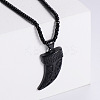 Vintage 304 Stainless Steel Viking Knife Shaped Pendant Punk Necklaces for Men RK3573-3-1