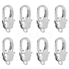 8Pcs Brass Lobster Claw Clasps KK-HS0001-54P-1