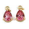 Brass Pave Cubic Zirconia Pendants KK-L240-05G-02-1