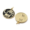 Brass Micro Pave Cubic Zirconia Pendants KK-U060-05G-2
