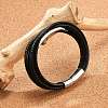 Braided Leather Cord Multi-strand Bracelets for Men BJEW-Z081-12P-2