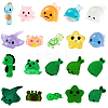 40Pcs 10 Styles Luminous Resin Sea Animals Display Decoration DJEW-SC0001-13-6
