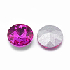 Pointed Back Glass Rhinestone Cabochons RGLA-T029-14mm-10-2