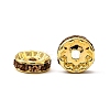 Brass Grade A Rhinestone Spacer Beads RSB039NF-05G-4