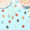 30Pcs Alloy Enamel Pendants ENAM-SC0006-87-5