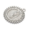 304 Stainless Steel & Rhinestone Pendants STAS-G371-09G-01P-2