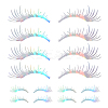 8 Pairs 2 Styles Eyelash Shape Waterproof PVC Picture Stickers DIY-HY0003-05C-1