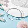 Heart Natural Shell & Glass Seed Braided Bead Bracelets BJEW-JB09922-02-2