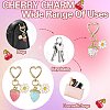 Acrylic Strawberry Pendant Decoration HJEW-SW00120-04-11