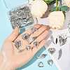 48Pcs 12 Styles Tibetan Style Alloy Pendants FIND-FS0004-86-5