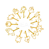 24Pcs 12 Style Alloy Open Back Bezel Pendants PALLOY-CJ0001-128-4