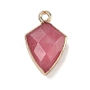 Dyed Natural Pink Chalcedony Pendants G-K422-01G-01-1
