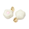 Brass Enamel Pendants KK-CJC21A4-01G-05-RS-3