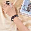 Synthetic Blue Goldstone Braided Bead Bracelet BJEW-SW00001-12-5