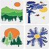 PET Hollow out Drawing Painting Stencils Sets for Kids Teen Boys Girls DIY-WH0172-833-1