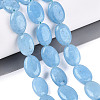 Dyed Natural White Jade Beads Strands G-N370-01A-04-1