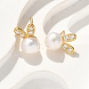 925 Sterling Silver Micro Pave Clear Cubic Zirconia Stud Earrings for Women EJEW-K303-02B-G-3